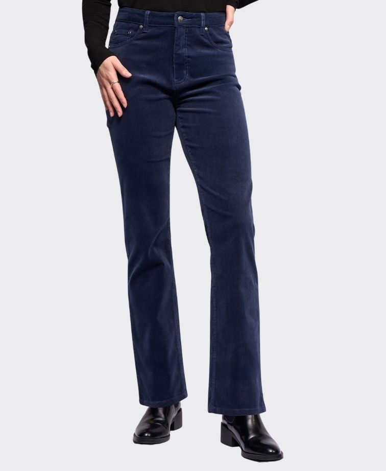 Vassalli Pants Arch Cord Straight Leg Full Length - Slate