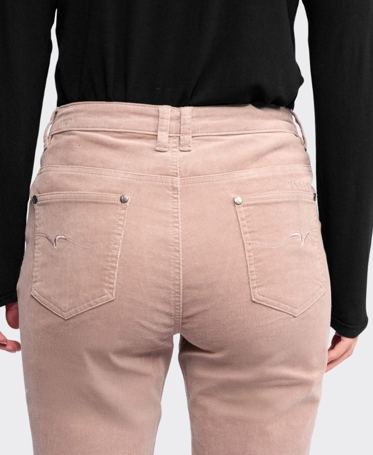 Vassalli Pants Arch Cord Straight Leg Full Length - Twig