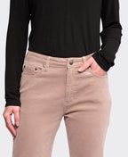 Vassalli Pants Arch Cord Straight Leg Full Length - Twig