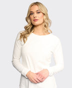 Vassalli Top Key L/S Boat Neck - Winter White