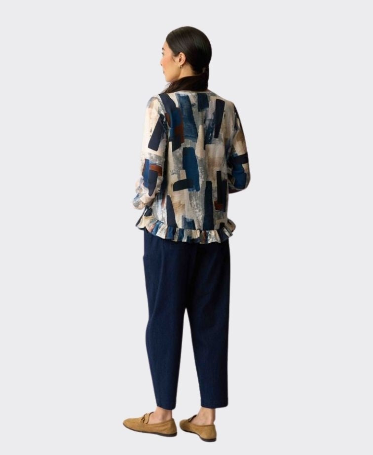 Preen Top Gathered Scoop Hem - Modern Art