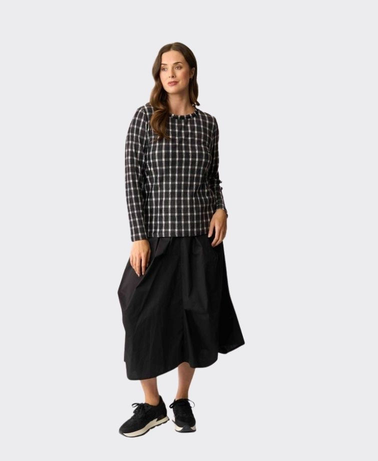 Memo Top Velveteen - Check