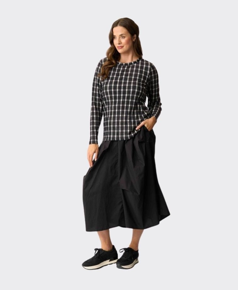 Memo Top Velveteen - Check