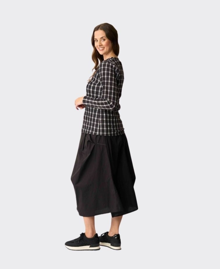 Memo Top Velveteen - Check