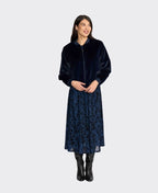 Foil Jacket Fur Sure Aviator - Navy