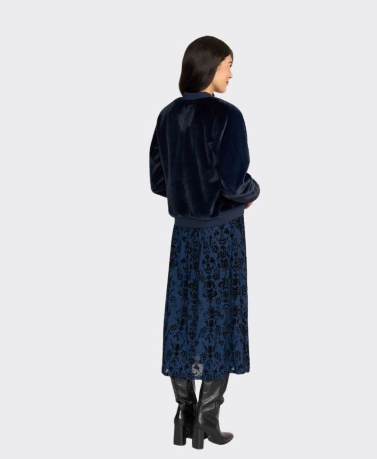 Foil Jacket Fur Sure Aviator - Navy