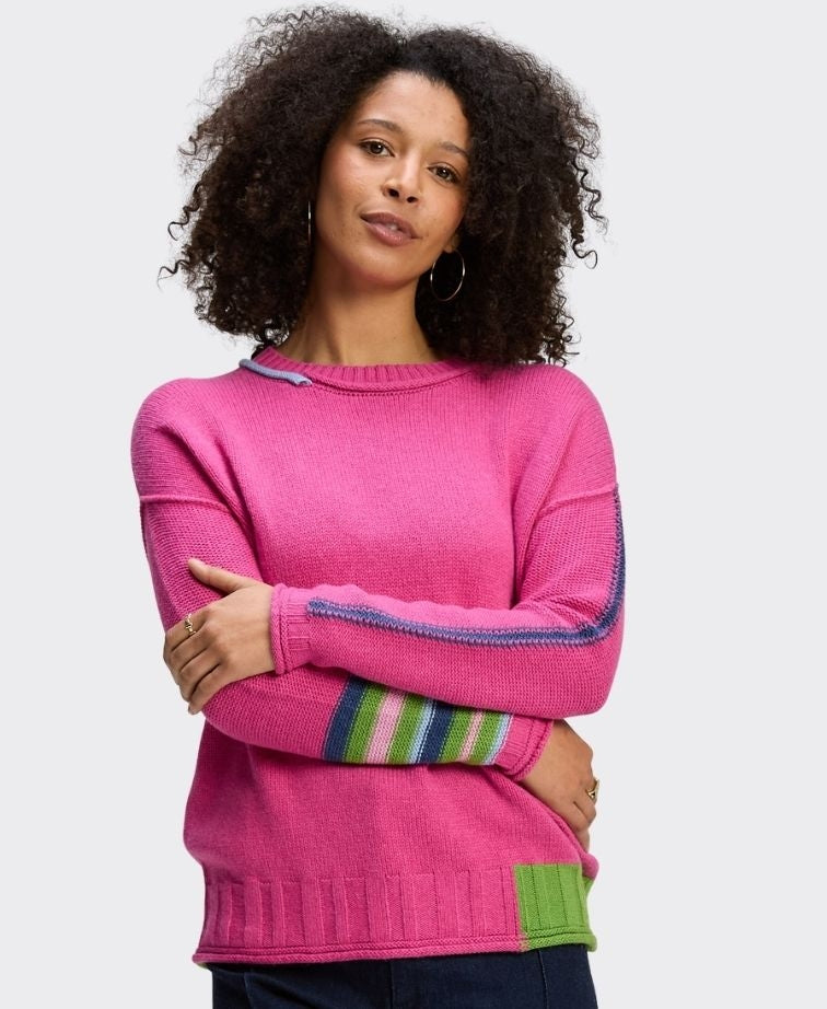 Zaket & Plover Jumper Styled Edges - Amaranth