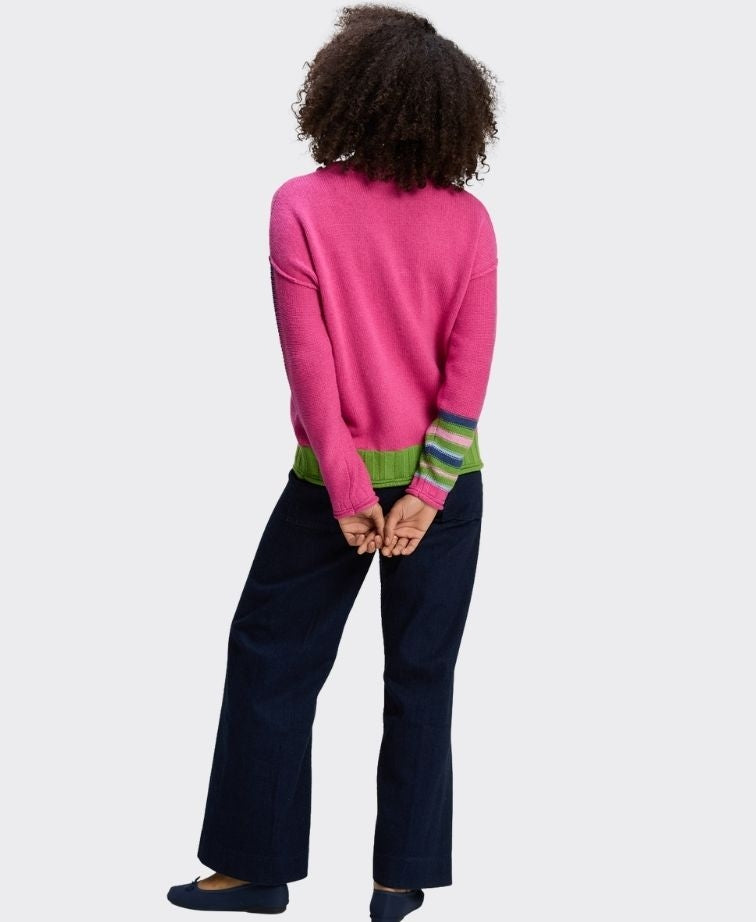 Zaket & Plover Jumper Styled Edges - Amaranth