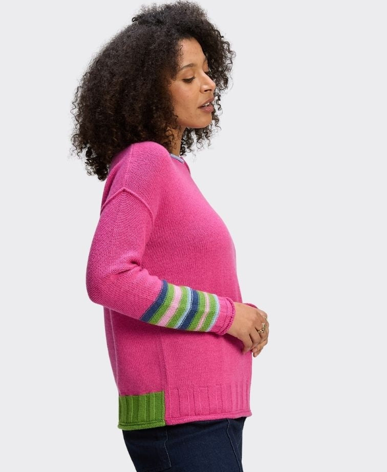 Zaket & Plover Jumper Styled Edges - Amaranth