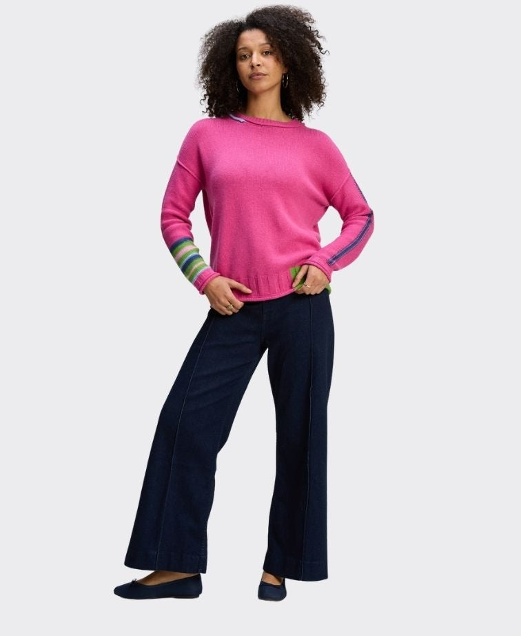 Zaket & Plover Jumper Styled Edges - Amaranth