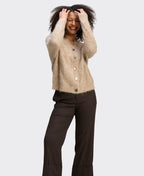 Zaket & Plover Cardi Alpaca - Bark