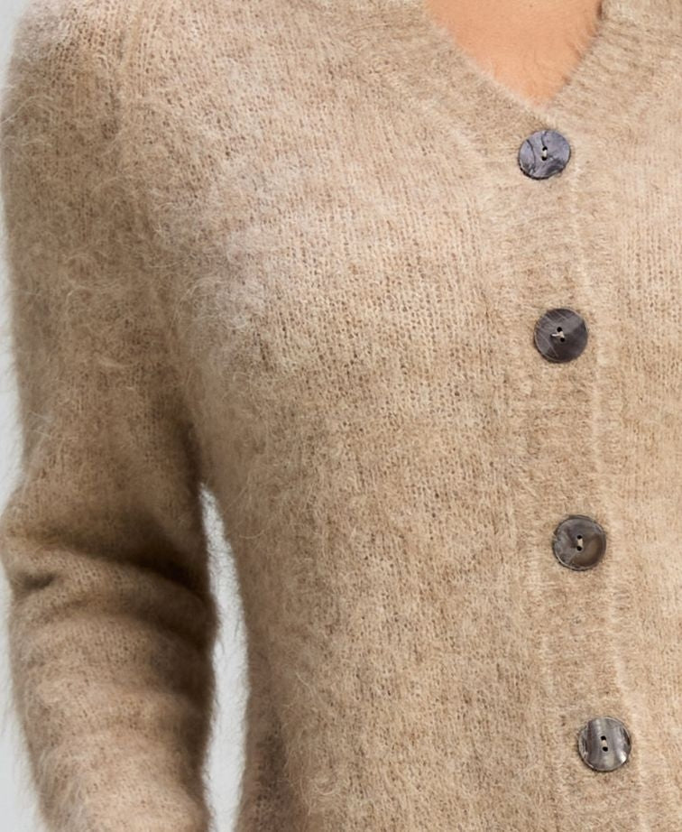 Zaket & Plover Cardi Alpaca - Bark