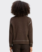 Zaket & Plover Cardi Tailored Contrast Pocket - Cocoa