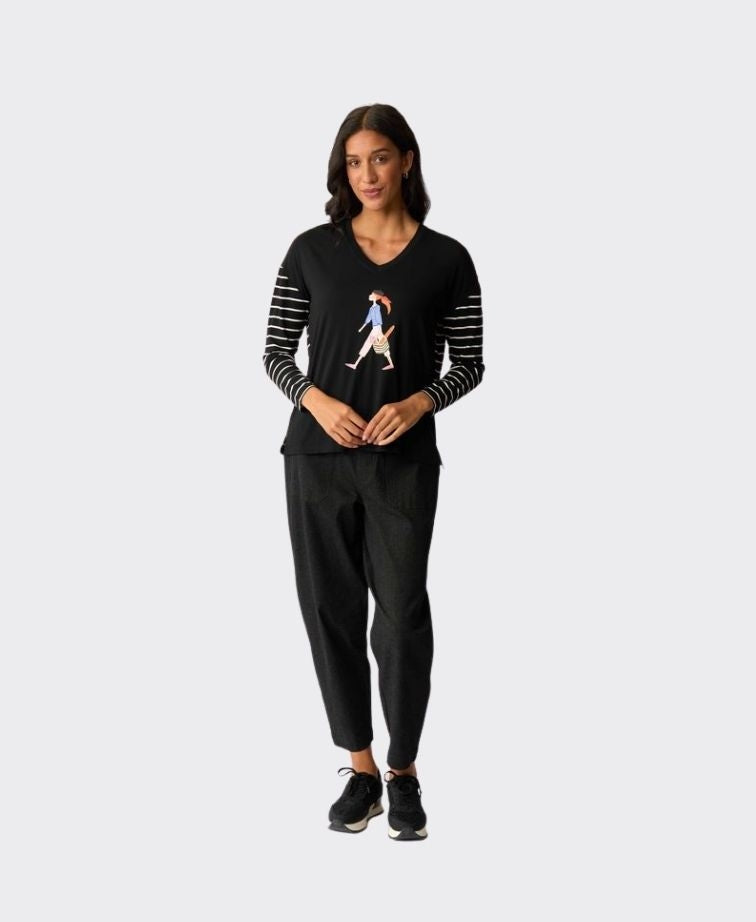 Foil Top Combo Print - French Stroll