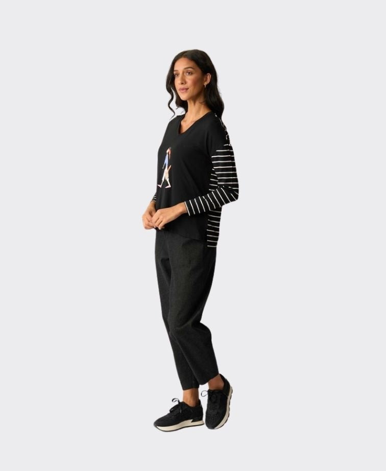 Foil Top Combo Print - French Stroll