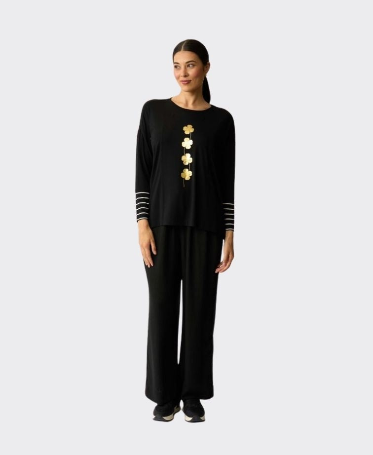 Foil Top Blocked Stripe - Lucky Clover