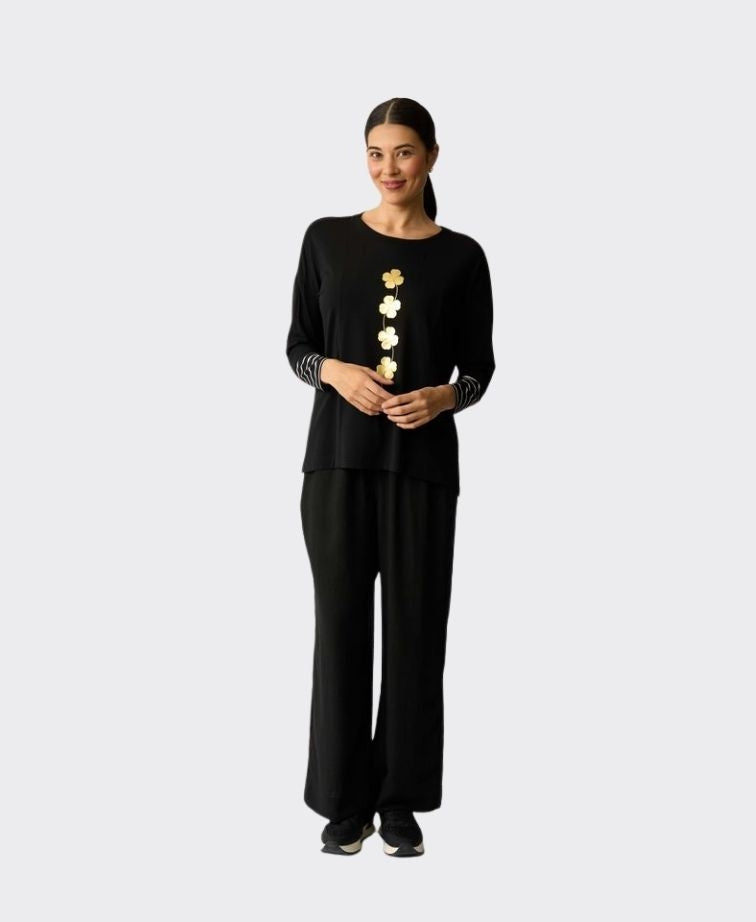 Foil Top Blocked Stripe - Lucky Clover