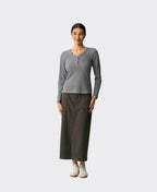 Esplanade Top Snappy V Henley - Navy