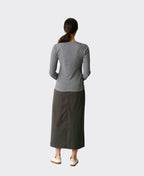 Esplanade Top Snappy V Henley - Navy
