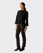 Esplanade Jumper Boat Neck - Black