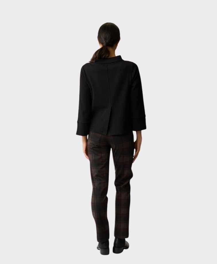 Esplanade Jumper Boat Neck - Black