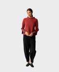 Esplanade Jumper Boat Neck - Rust