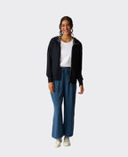 Foil Jacket Zip Front Merino - TrueNavy Stripe