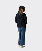 Foil Jacket Zip Front Merino - TrueNavy Stripe