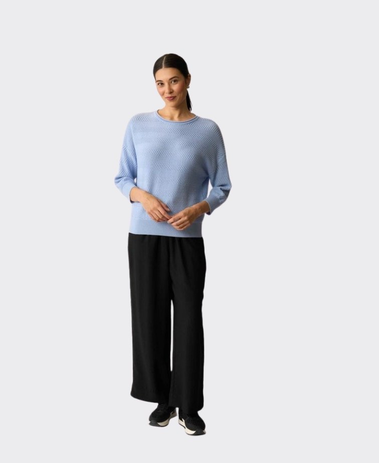 Preen Jumper Zig Zag Merino - Sky