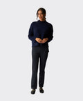 Memo Jumper High Neck Zip Back - Midnight