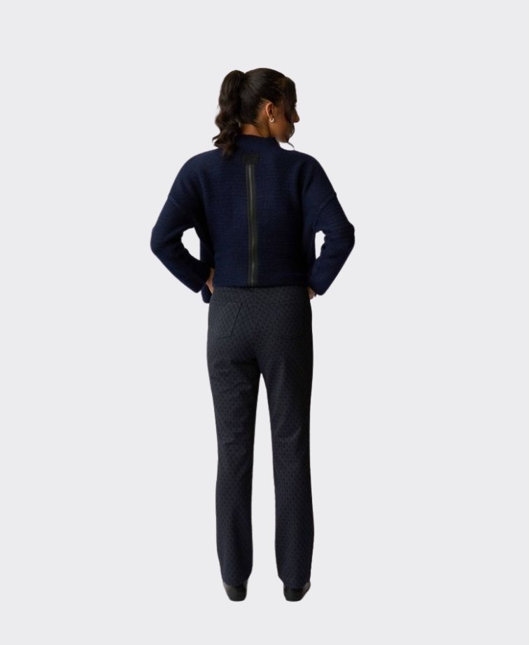 Memo Jumper High Neck Zip Back - Midnight
