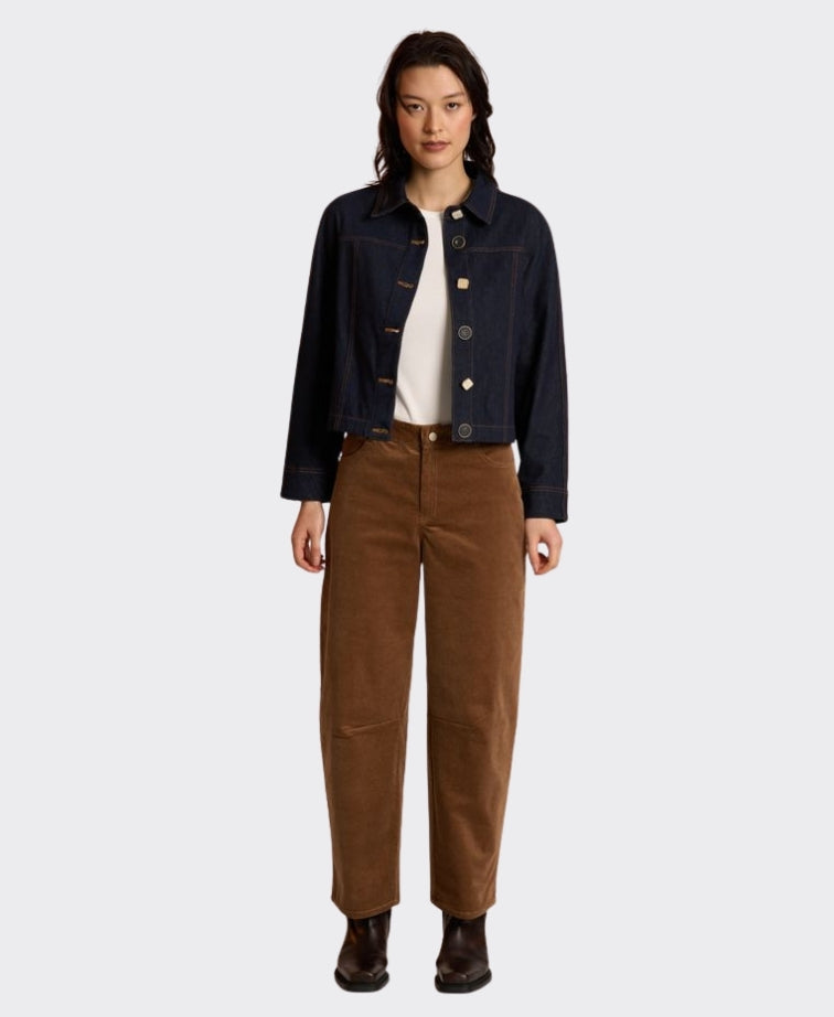 Neris Pant Dakota Barrel Cord - Caramel