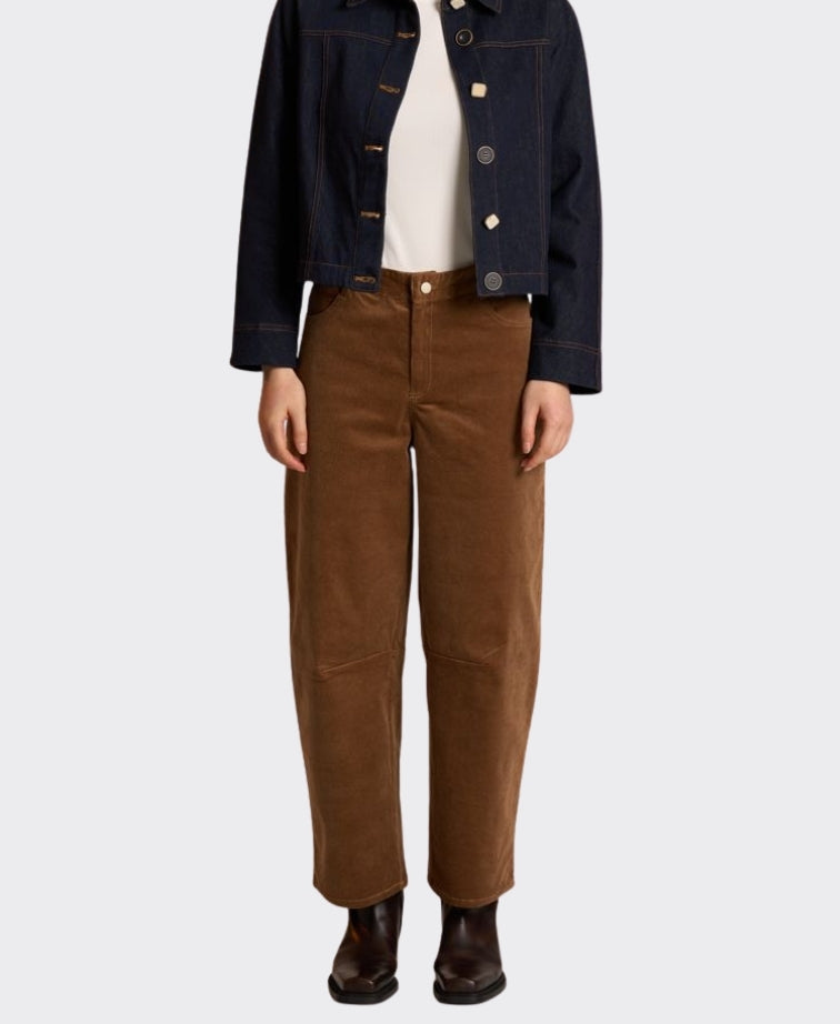 Neris Pant Dakota Barrel Cord - Caramel