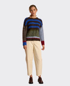 Neris Jumper Pop Art Fluffy Stripes - Electric Mix