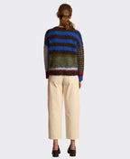 Neris Jumper Pop Art Fluffy Stripes - Electric Mix