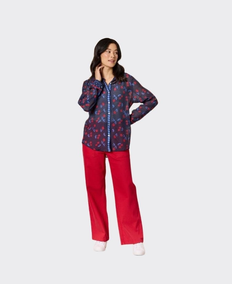 Gordon Smith Shirt Cherry Delight - Navy/Red