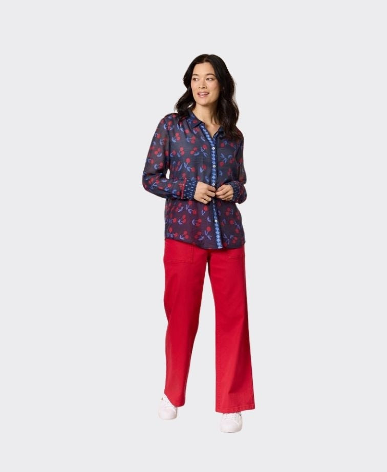 Gordon Smith Shirt Cherry Delight - Navy/Red