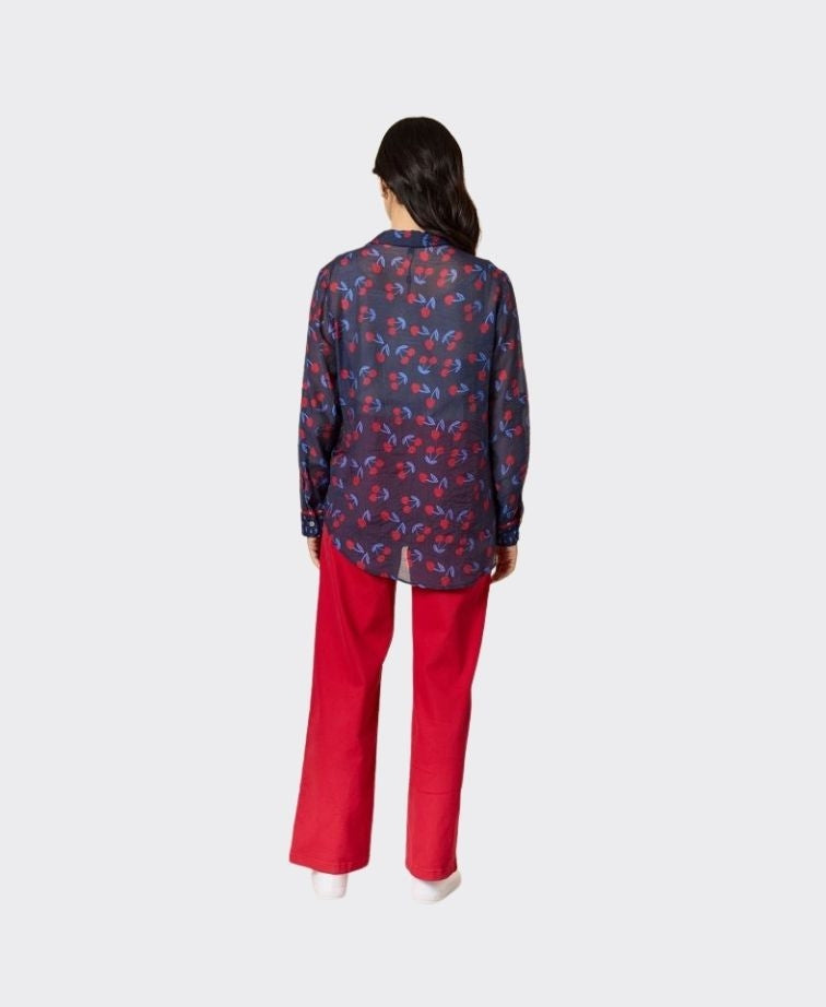 Gordon Smith Shirt Cherry Delight - Navy/Red