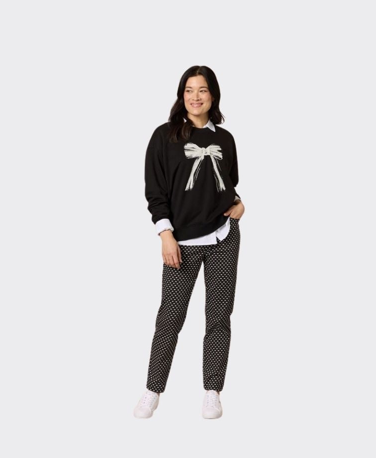 Gordon Smith Sweatshirt Pretty Bow - Black