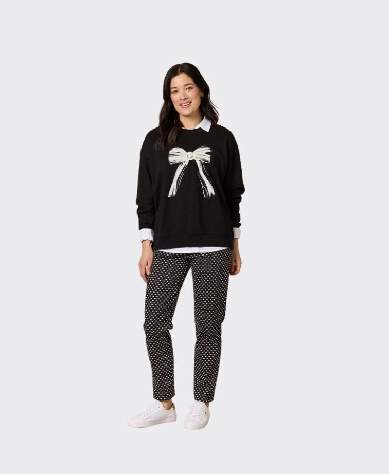 Gordon Smith Sweatshirt Pretty Bow - Black
