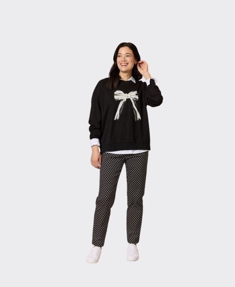 Gordon Smith Sweatshirt Pretty Bow - Black