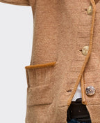 LD + Co Cardi Collared Pocket Trim - Camel