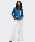 LD + Co Jumper Hooded Contrast Pocket - Indigo