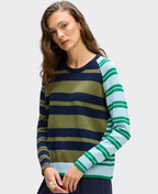 LD + Co Jumper Crazy Stripe Crew - Ink