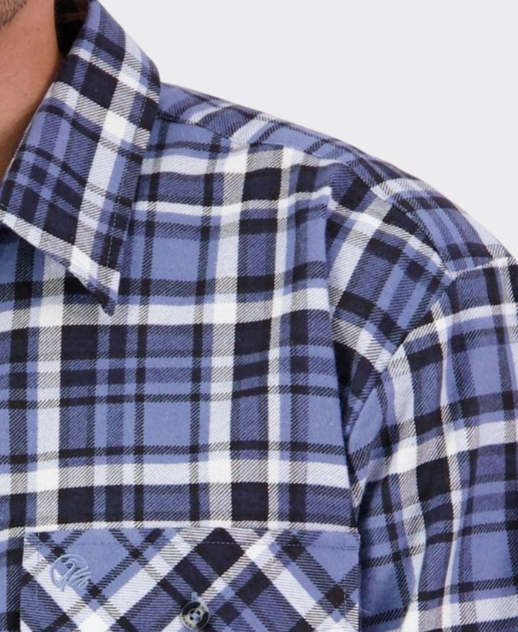 Swanndri Egmont Shirt - Mid Ocean