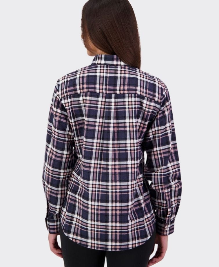 Swanndri Womens Egmont Shirt - Navy Salt