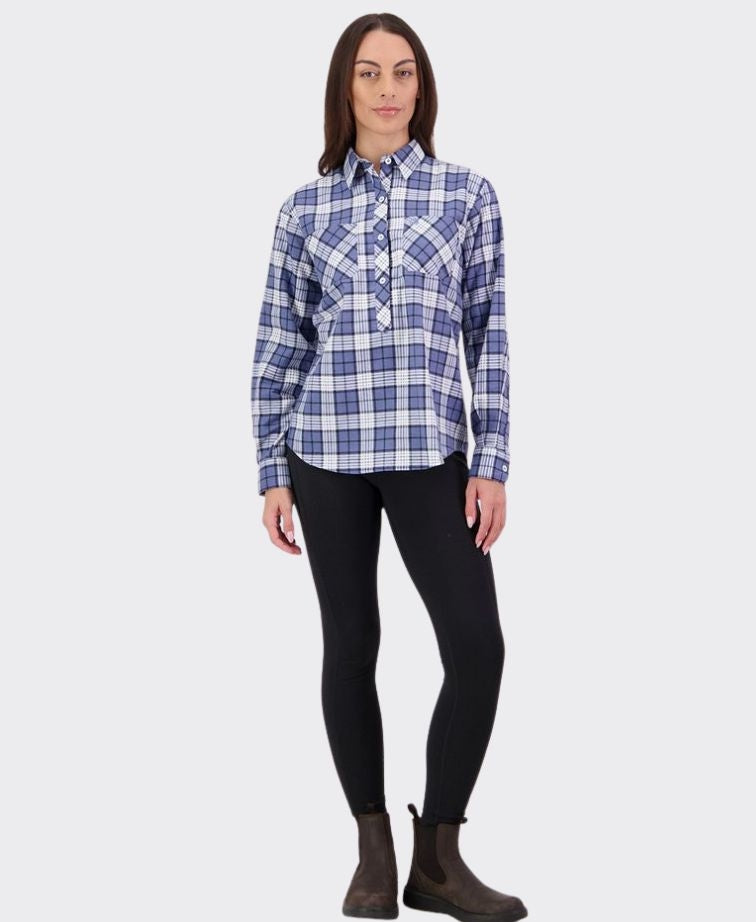 Swanndri Womens Egmont Shirt - Bluebird