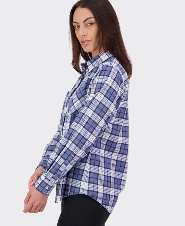 Swanndri Womens Egmont Shirt - Bluebird
