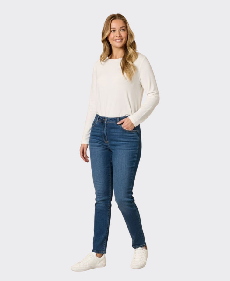 Gordon Smith Jean Slim Leg Miracle Denim - Blue Denim