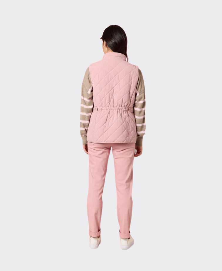 Gordon Smith Vest Hampton Quilted - Blush